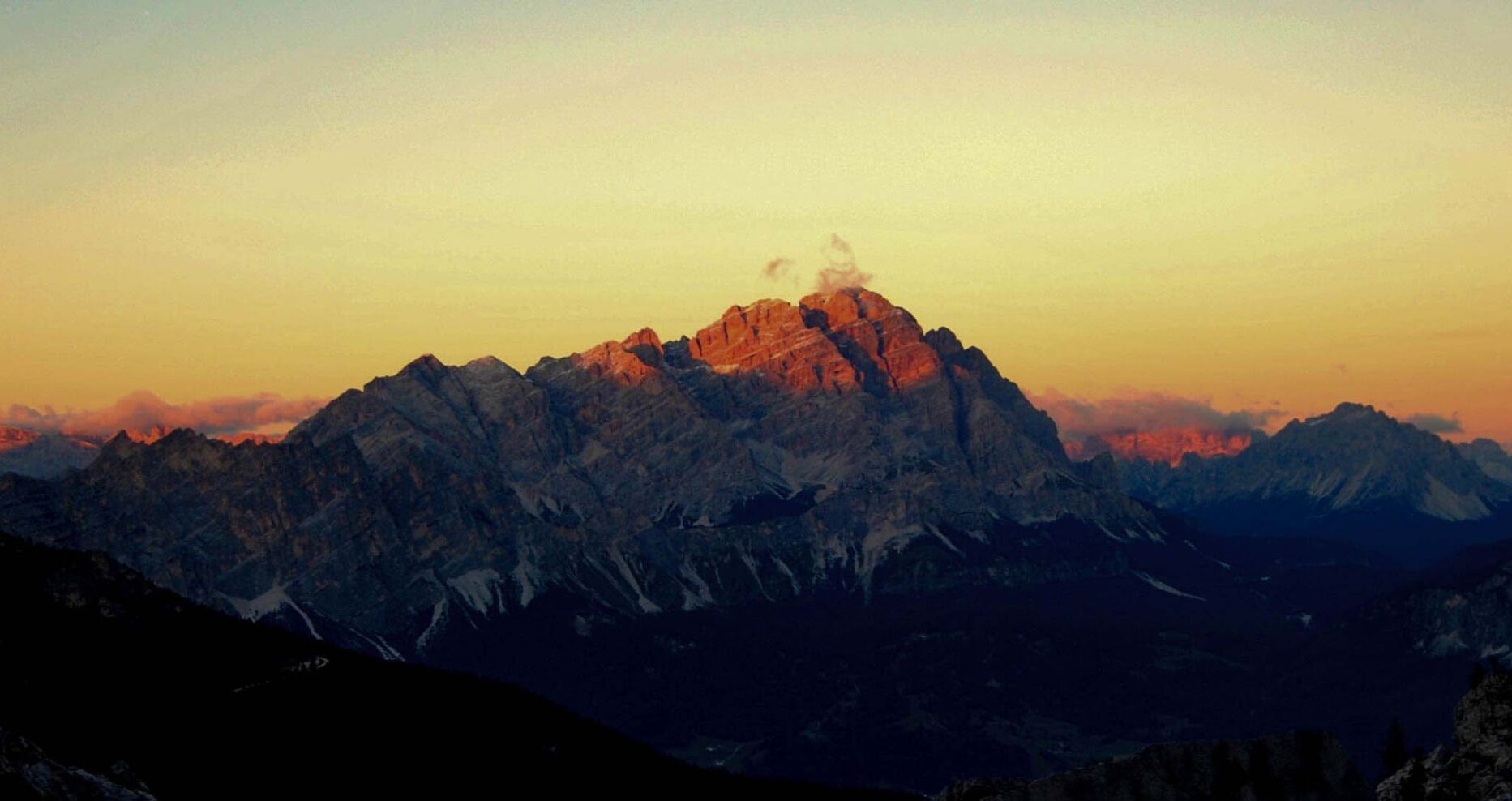 Sunset over Monte Cristallo, Cortina d'Ampezzo
