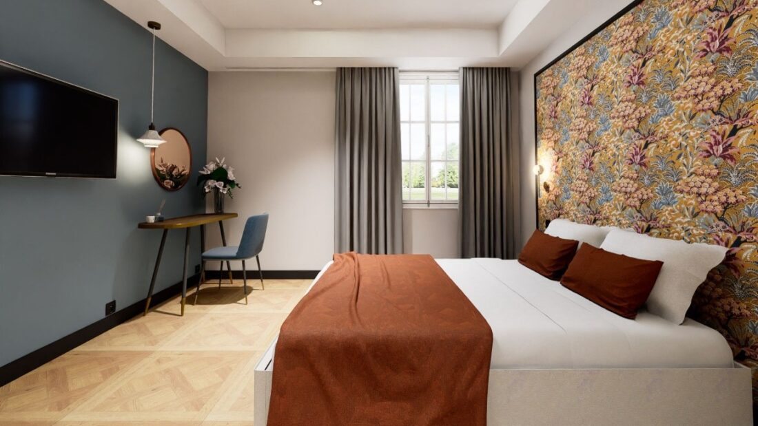 Grand Hotel de la Scala bedroom