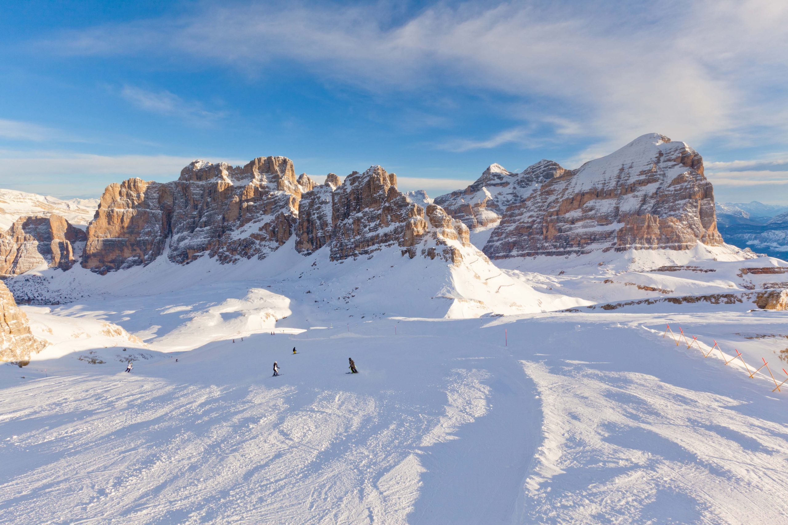 Skiing in the Dolomites