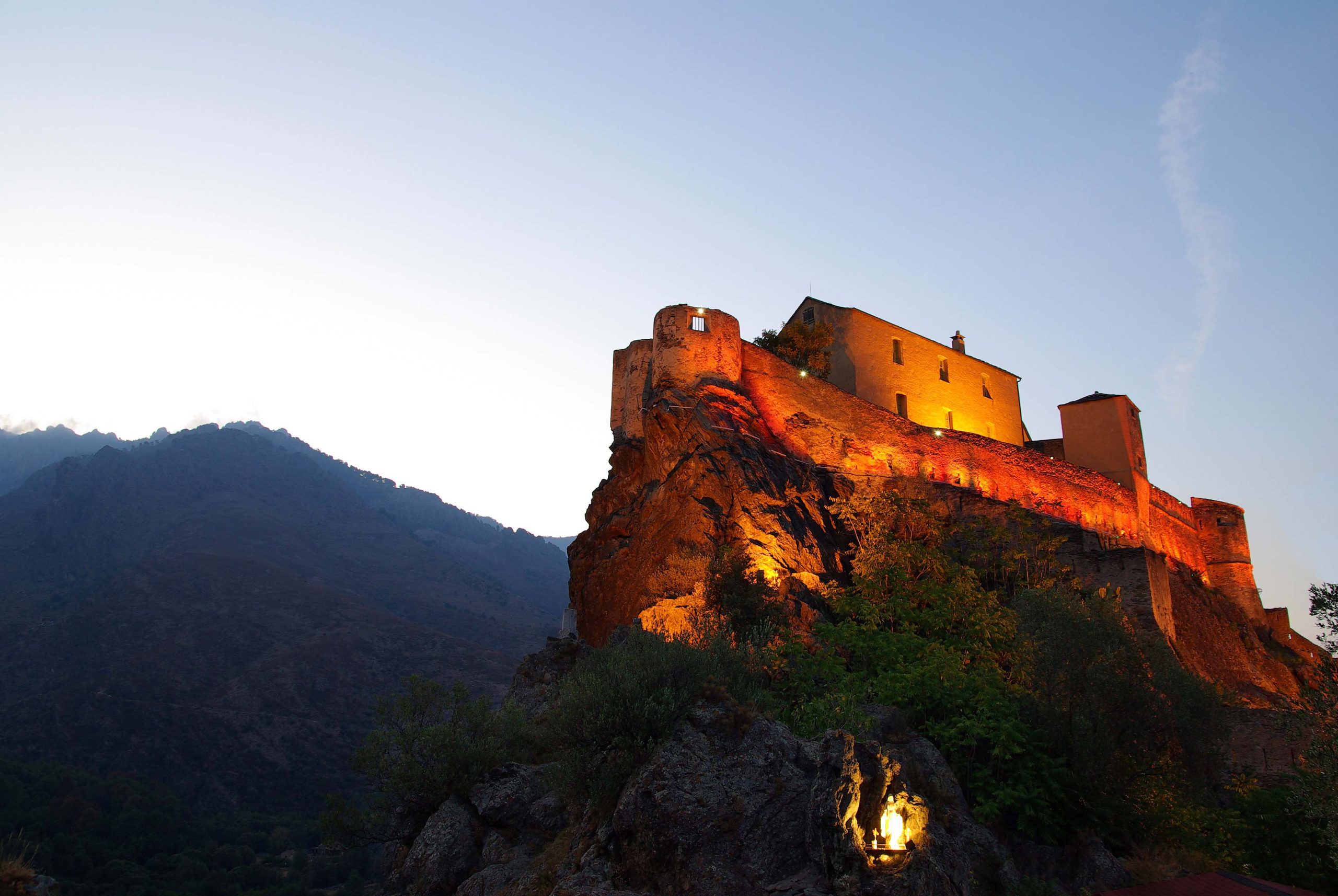 Corte Castle in Corsica (France)