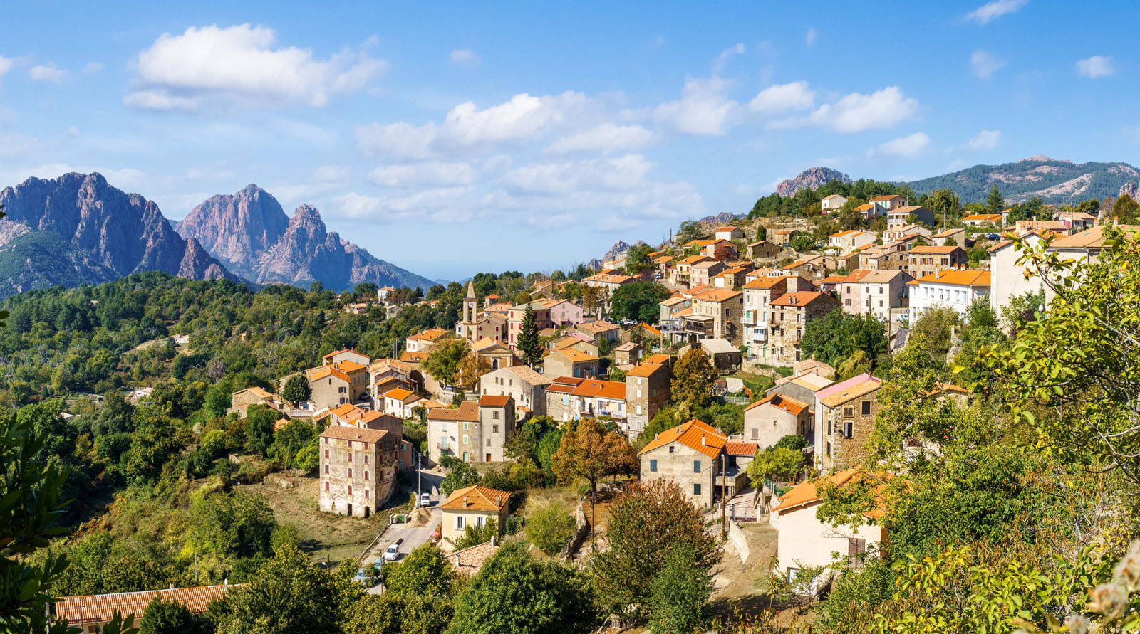 Landscape with Evisa, Corsica