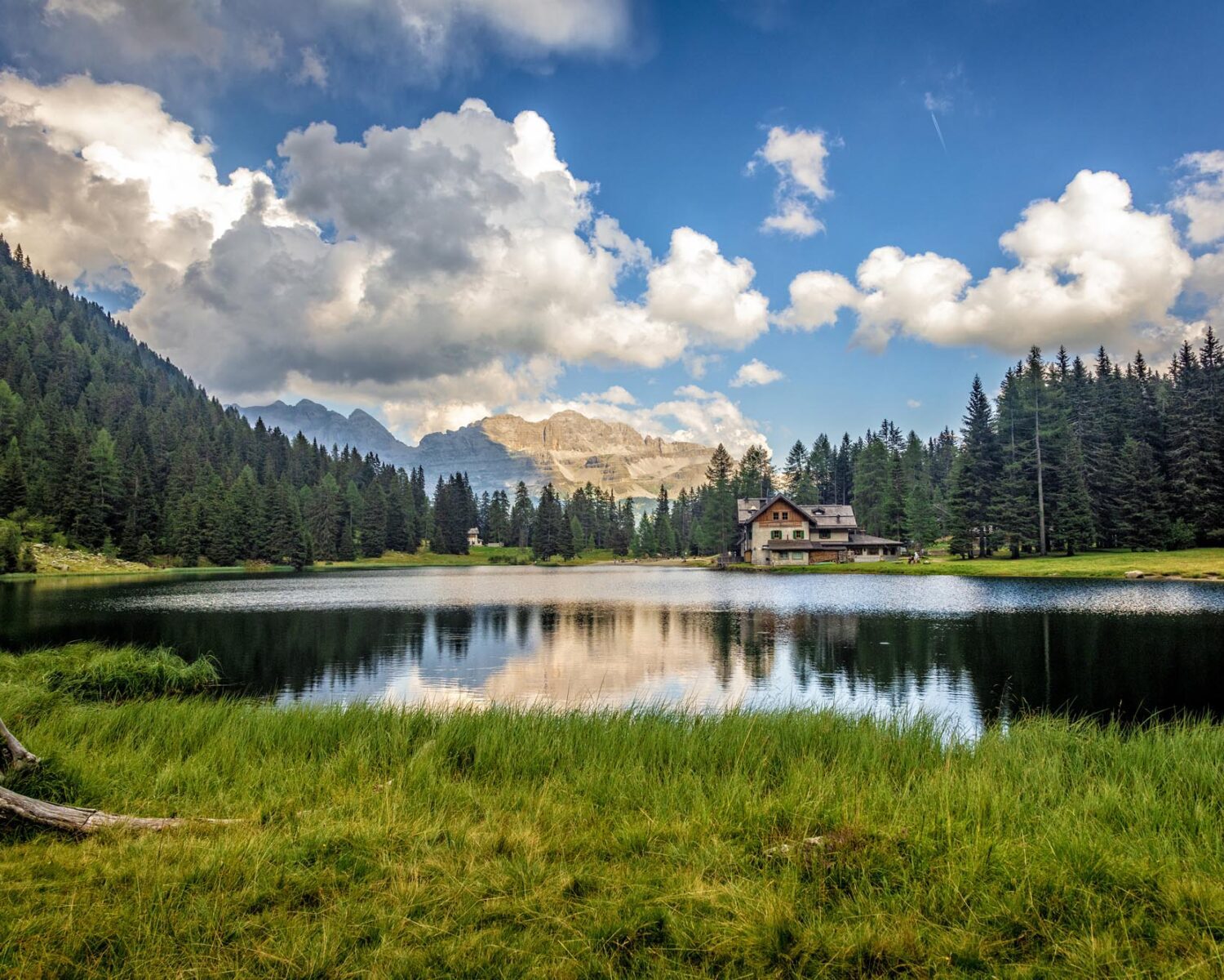 view of nambino lake italy