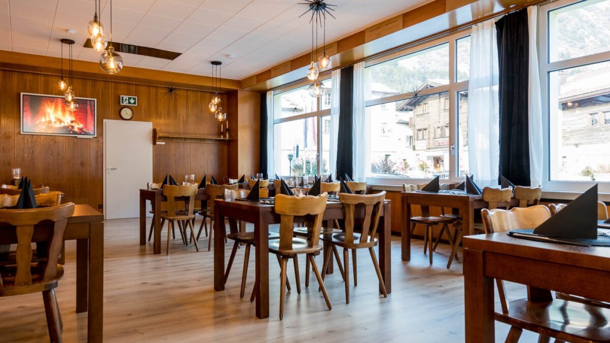 Hotel, Gampel-Steg dining room