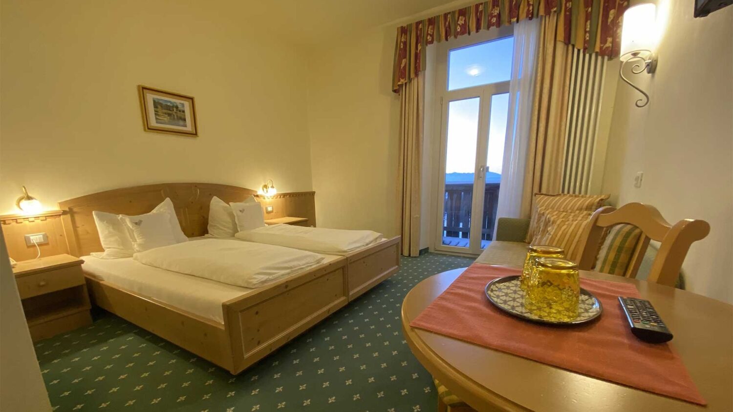 Castel Latemar hotel bedroom