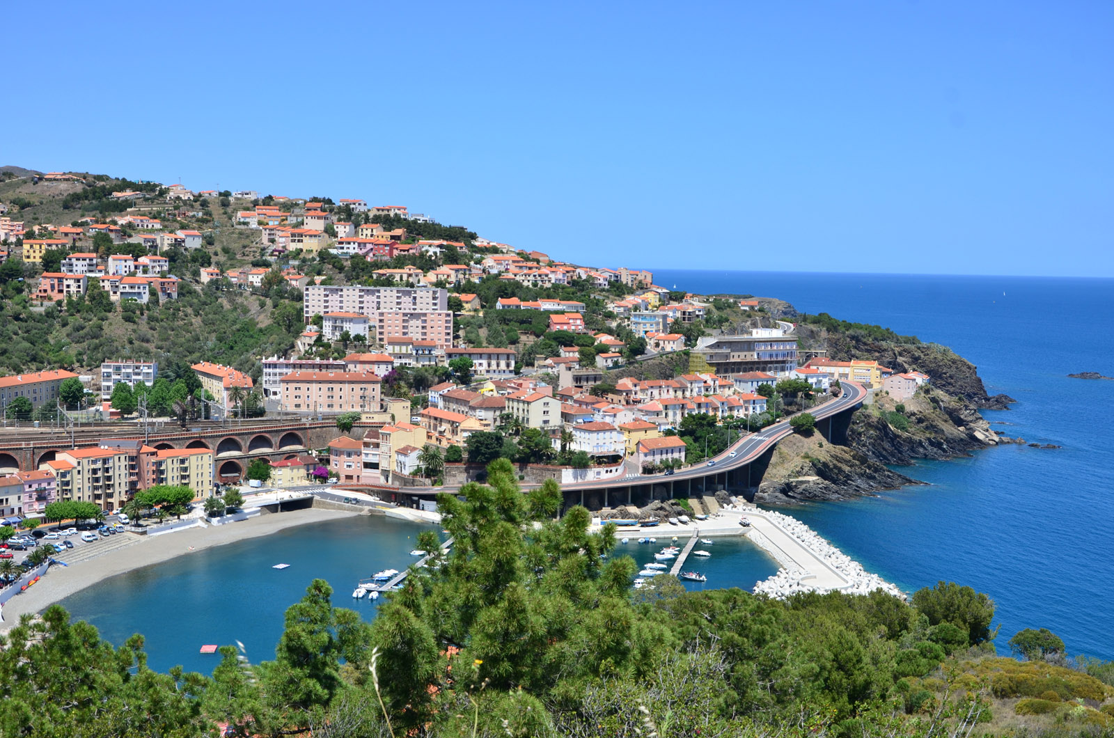 View of Cerbere, France