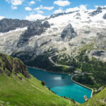 Alpine landscape in the Dolomites, Italy.