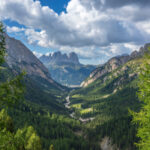 View of the Val Contrin valley. Dolomites. South Tyrol. Italy.