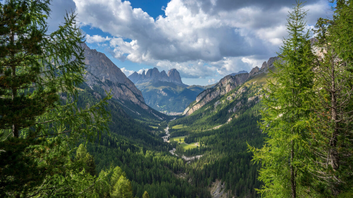 View of the Val Contrin valley. Dolomites. South Tyrol. Italy.