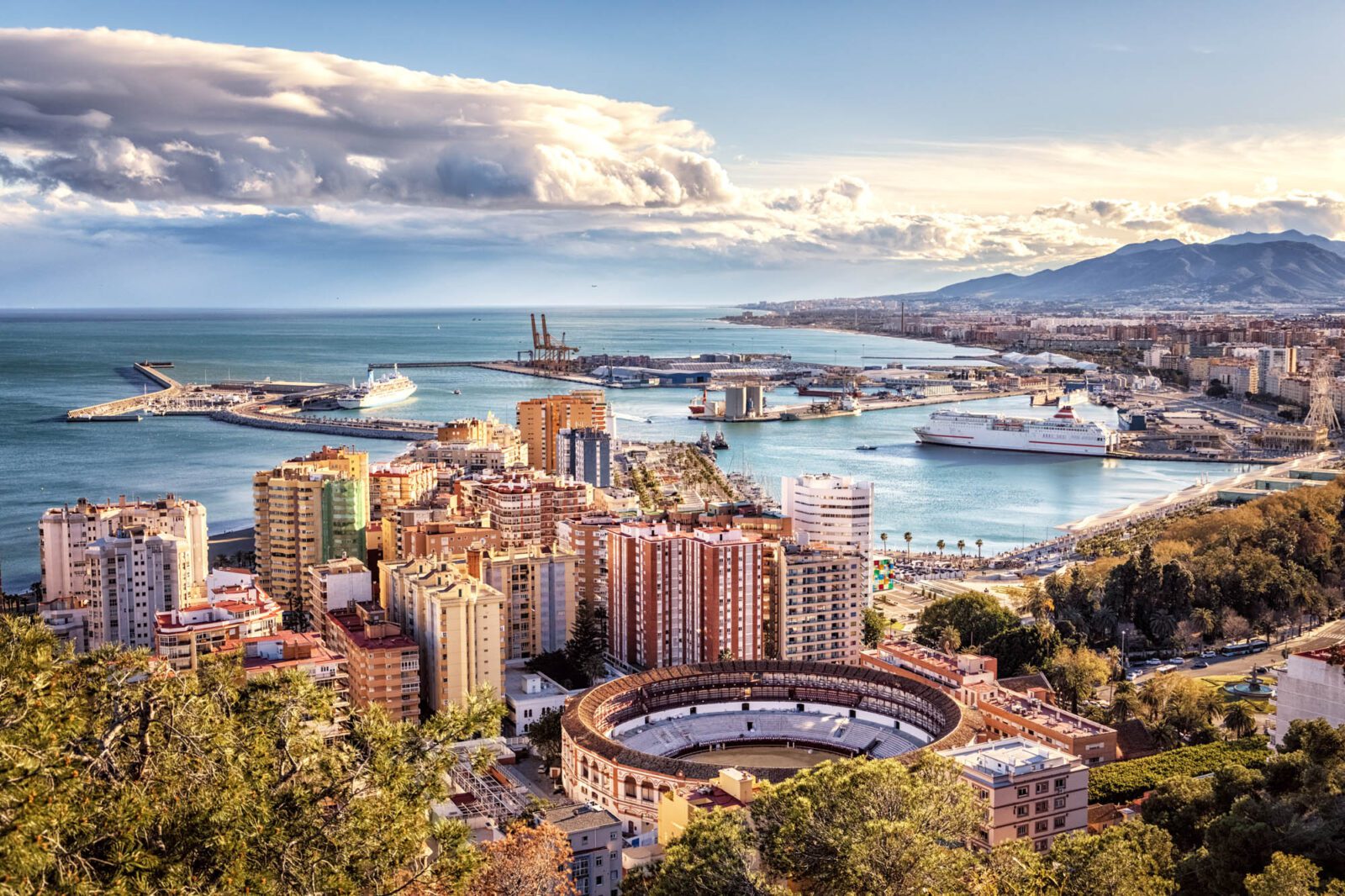 Málaga, View from Alcazaba, Spain